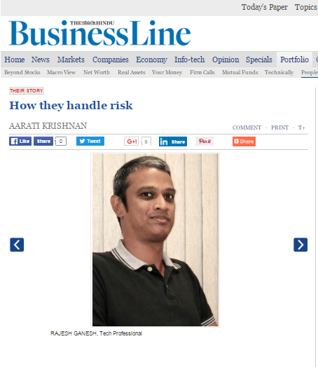Rajesh Ganesh featured in Business Line